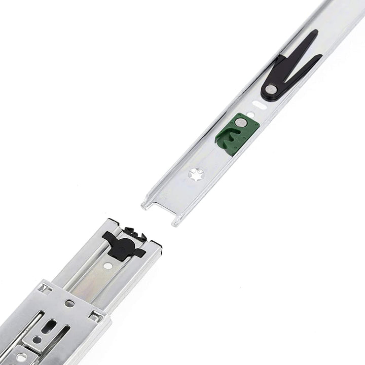 GTV H45 Schubladenschienen - 45.3 x 600 mm - Starken Verzinkt Stahl - Soft-Close Schienensystem - Te