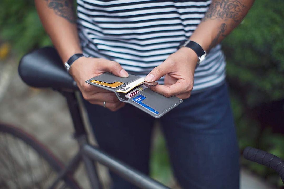 Bellroy Slim Sleeve – kleine, dünne Lederbörse (max. 12 Karten Plus Scheine) Java Caramel, Java Cara