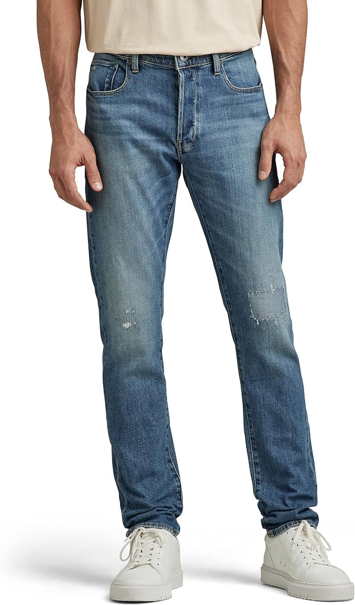 G-Star Herren Jeans 3301 Slim Style Jeans 27W / 30L Blau (Antique Faded Blue Opal Restored), 27W / 3