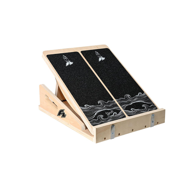 F2 Balance Board Step Board Multi Trainingsgerät Verstellbar Holz - Mobility Board Heimtraining Schr