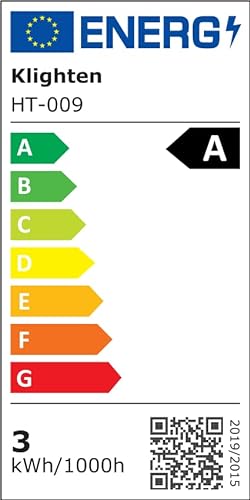 Klighten LED Dimmbare Akku Tischleuchte Anthrazit, Kabellose Wiederaufladbar Tischlampe Für Innen un