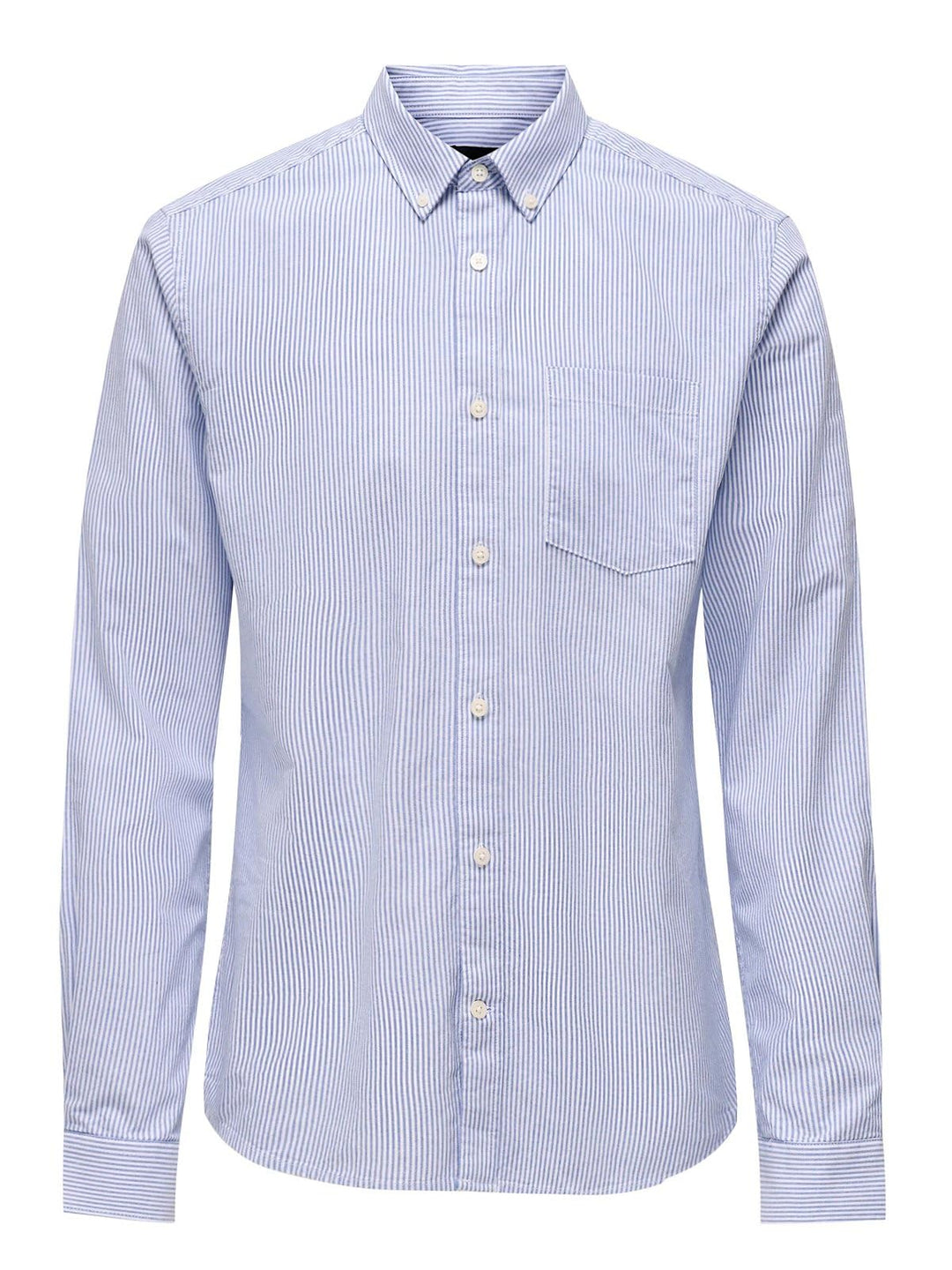 ONLY & SONS Herren Freizeit Hemd ONSNEIL Slim Fit XS S M L XL XXL Weiss Cotton, Cashmere Blue/White