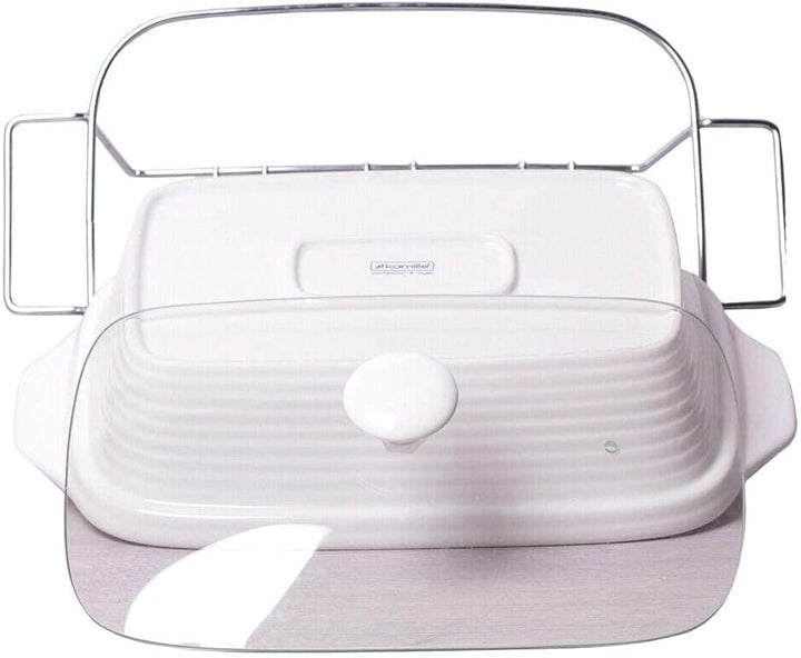 4BIG.fun Speisewärmer aus Keramik 2 L Chafing Dish Buffet-Set Keramik-Chafer Buffetwärmer Warmhalteb