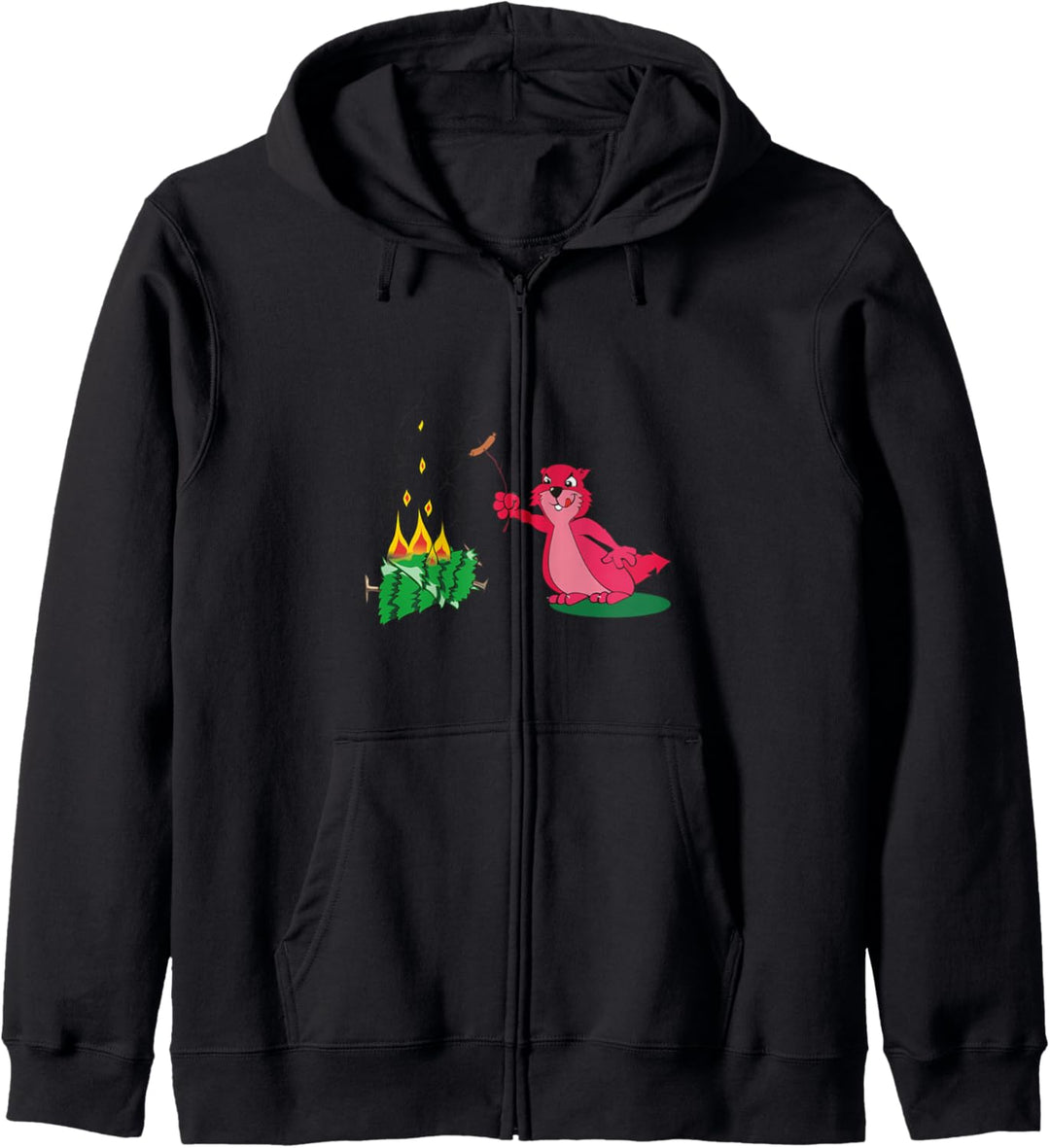 Sweet Marmot BBQ Funny Forest Kapuzenjacke