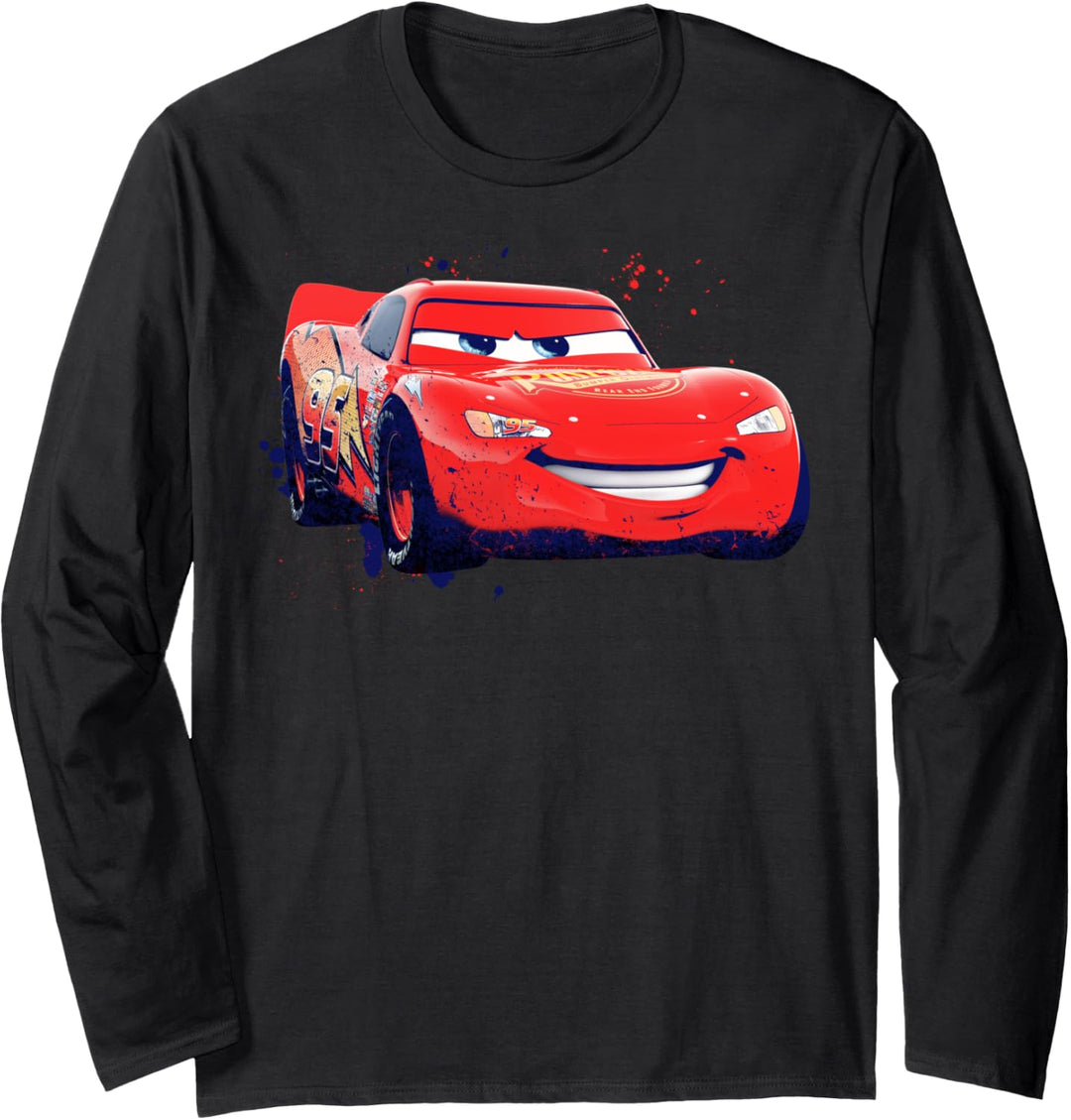 Disney Pixar Cars Lightning McQueen Portrait Langarmshirt