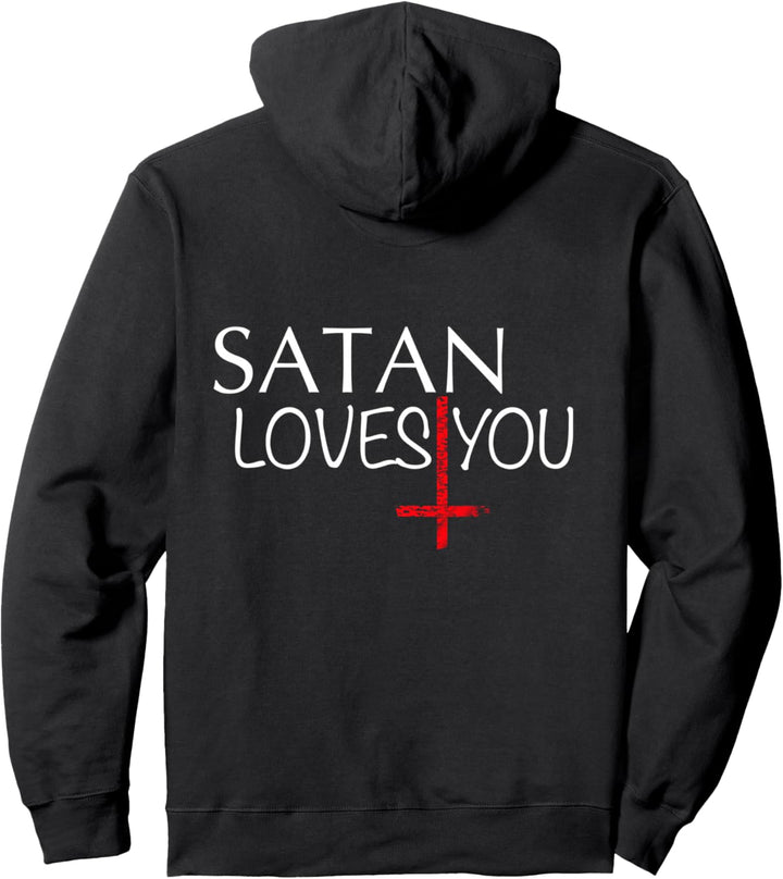 Satan loves you | Teufelskreuz Pullover Hoodie