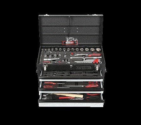 KS Tools 918.0100 1/4"+1/2" CHROMEplus Universal-Werkzeug-Satz, 99-tlg. GEAR