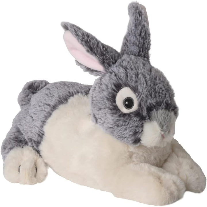Warmies® Wärmekissen/Stofftier"Kaninchen" Hirse Lavendelfüllung 25cm 700g Grau, Weiss 25 cm, Grau, W