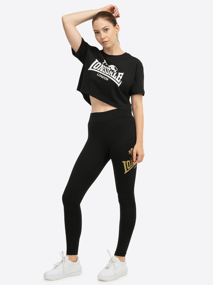 Lonsdale Frauen Leggings AGLISH S Schwarz, S Schwarz