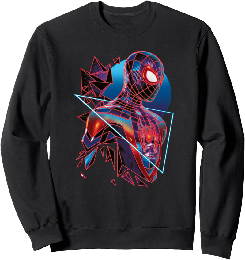 Marvel Spider-Man: Miles Morales Game Digital Neon Sweatshirt