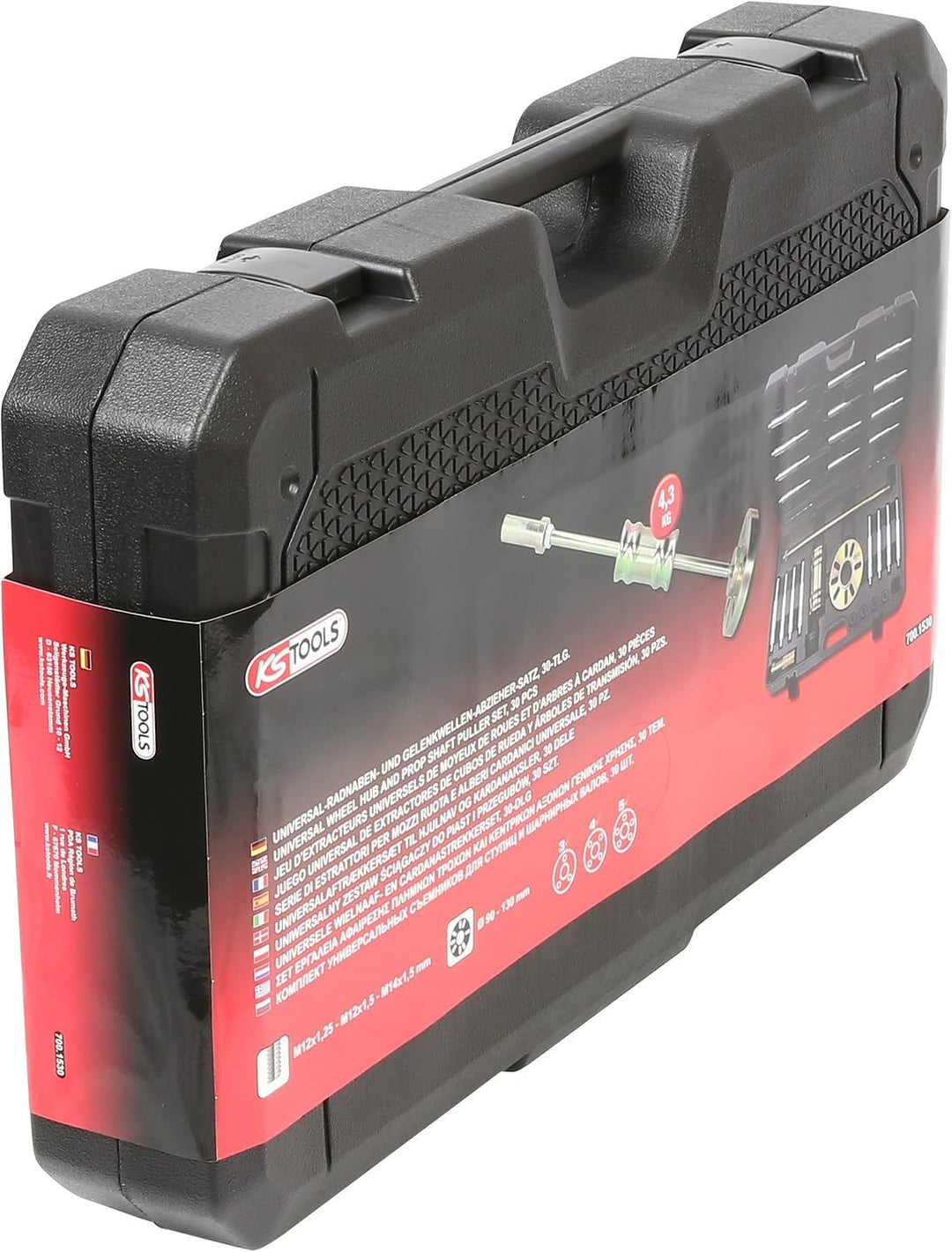 KS Tools 700.1530 Universal-Radnaben- und Gelenkwellen-Abzieher-Satz, 30-tlg