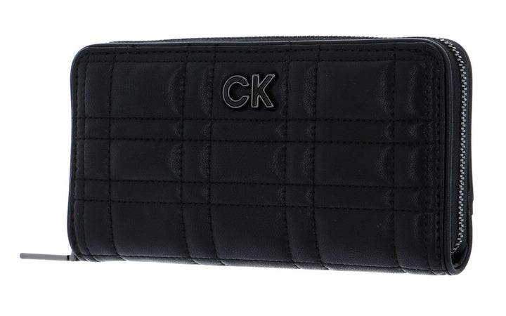 Calvin Klein Re-Lock Quilt Zip Around Wallet L CK Black, L Ck Black