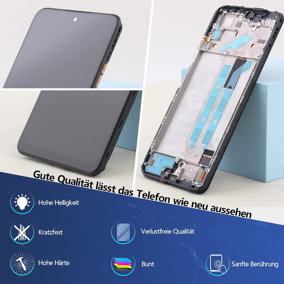 RongZy für Xiaomi Redmi Note 11 Pro LCD Bildschirmersatz für Redmi Note 11 Pro 5G Touchscreen Digita