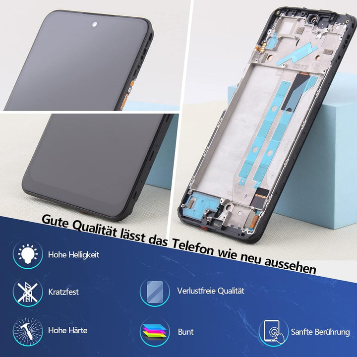 RongZy für Xiaomi Redmi Note 11 Pro LCD Bildschirmersatz für Redmi Note 11 Pro 5G Touchscreen Digita