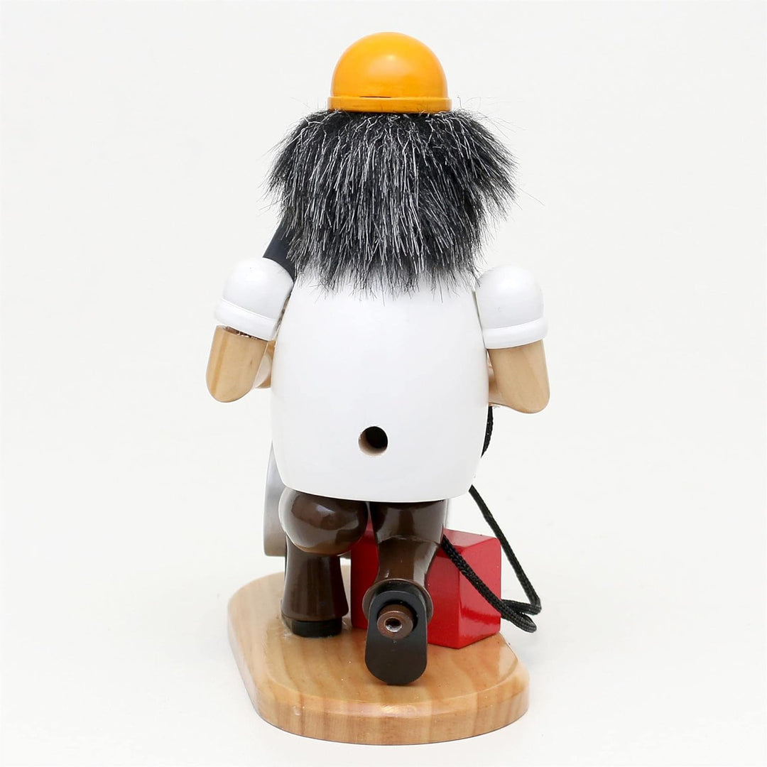 Dekohelden24 Holz Räuchermann/Räuchermännchen als Schweisser, mit Schweissgerät, L/B/H: 15 x 10 x 19