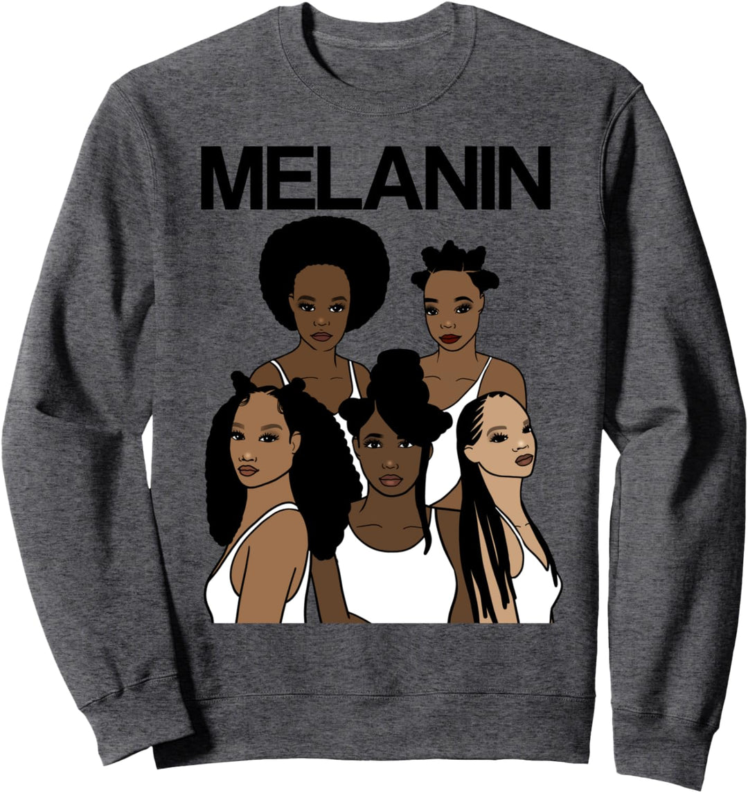 Oheneba: Melanin Shades Black Queen Pride Sweatshirt