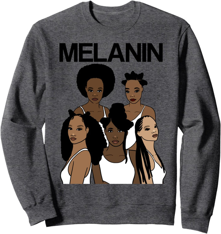 Oheneba: Melanin Shades Black Queen Pride Sweatshirt