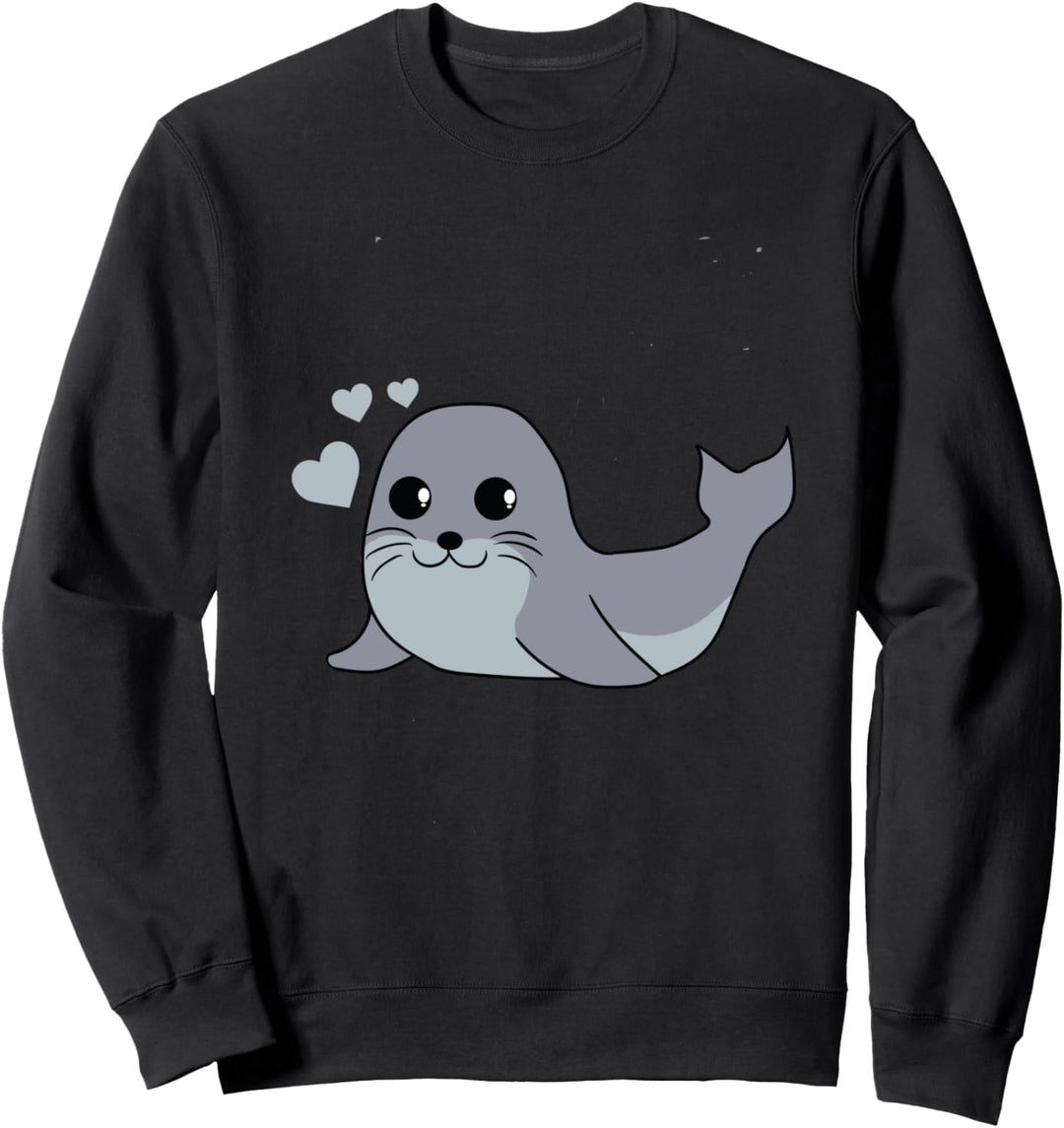 Seehund Robben Kinder Baby Motiv als Geschenk für Kids Sweatshirt