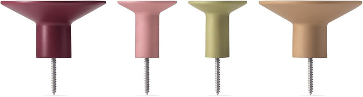 Remember Wandhaken 4er Set Fuchsia Lila, Lila