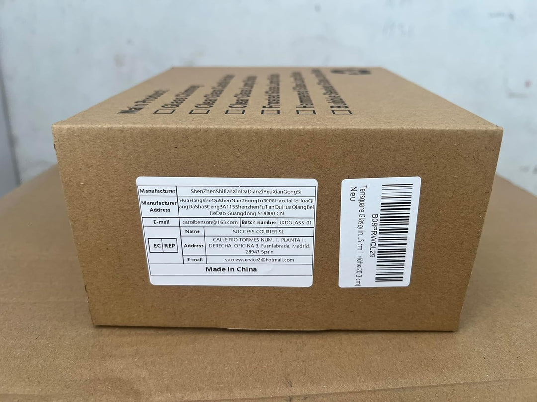 Tensquare Glaszylinder ohne Boden für Kerzen | Hurrikan Kerzenhalter Glas | Offenes Glasrohr Gross |