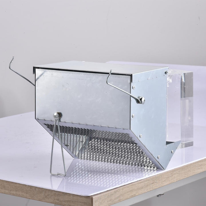 Automatischer Fressnapf - 19,6 X 15 X 13,8 cm Kaninchen Futterautomat Mit Deckel | Kaninchenkäfig Fu