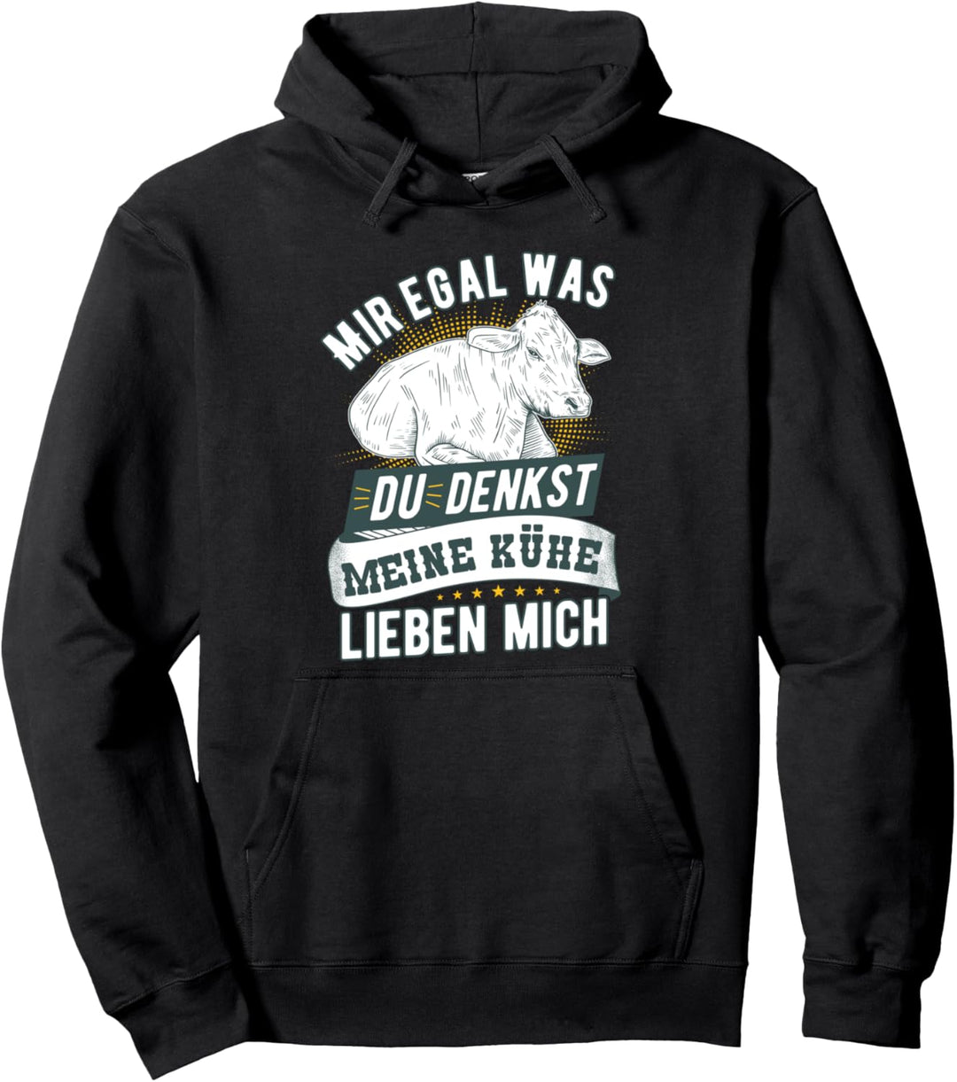 Meine Kühe Lieben Mich - Lustiges Landwirte & Bauern Kuh Pullover Hoodie