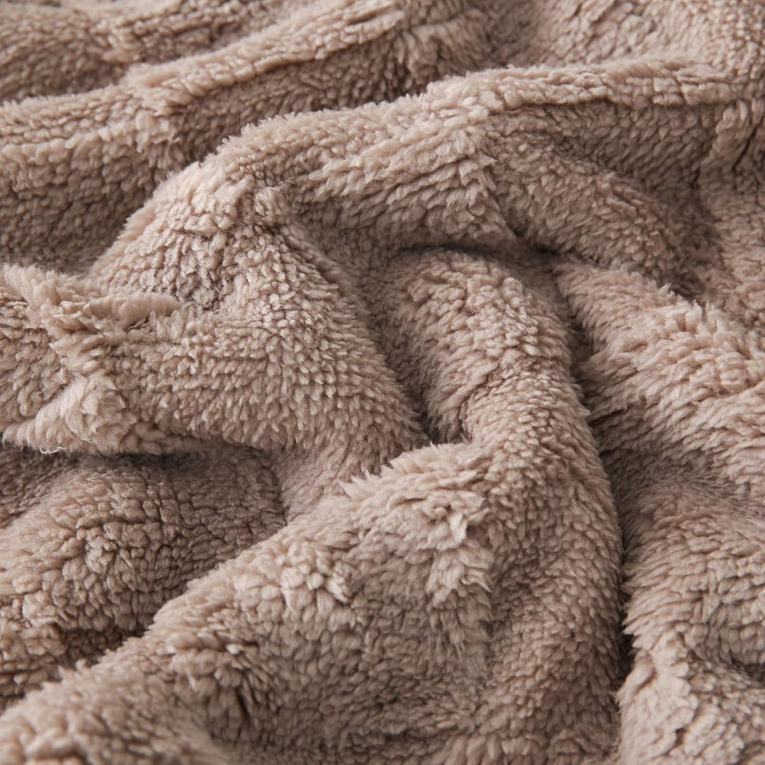 Gracelife Decke für Damen, Sherpa-Überwurfdecke für Couch, Flanell, gemütlich, weiche Decke für Bett
