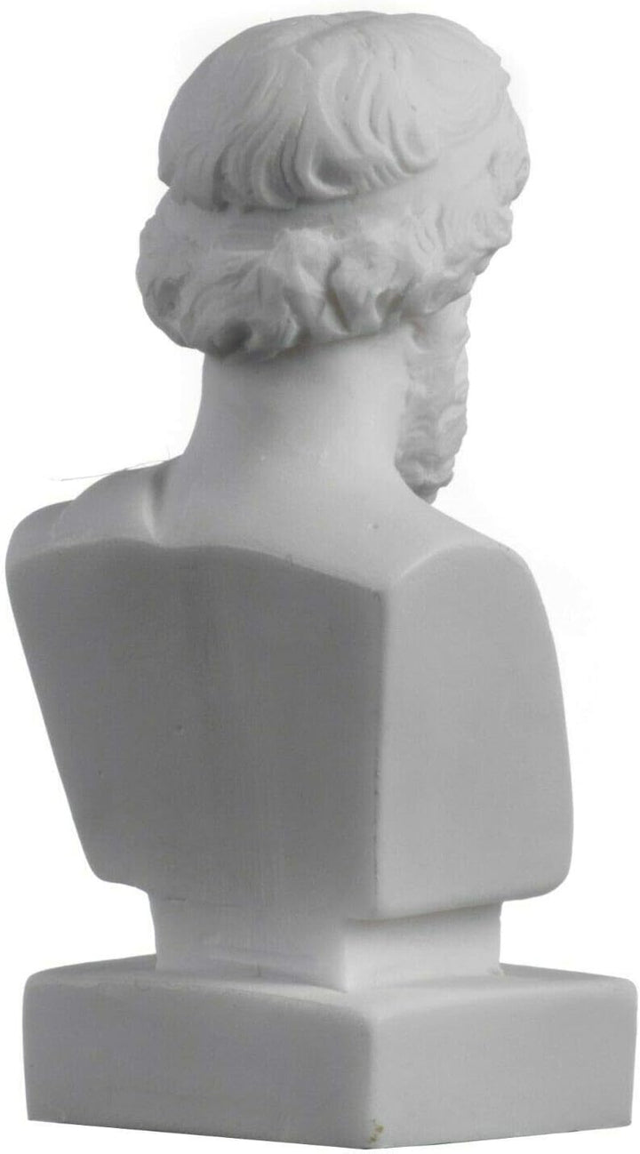 Plato Büste griechischer Philosophievater Statue Alabaster, handgefertigte Kopfskulptur