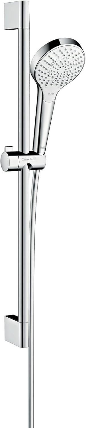 hansgrohe Croma Select S Duschset 0,65m, 3 Strahlarten, Weiss/Chrom