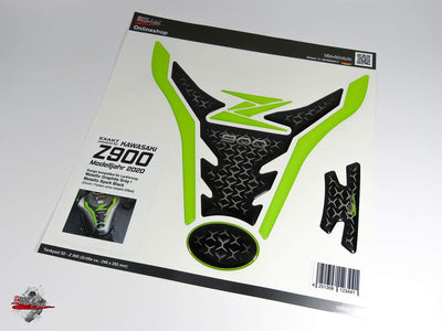 BIKE-label Tankpad Set Tankschutz Grün kompatibel für Kawasaki Z900-850021VA