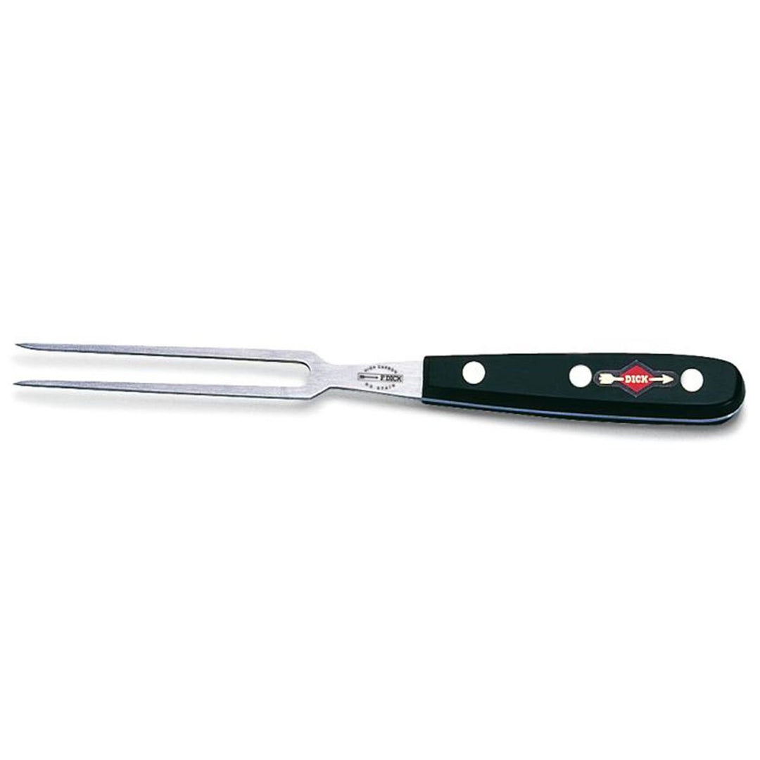 Dick Wurstgabel, geschmiedet in schwarz, 13 cm