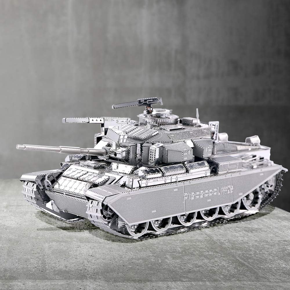 piececool 3D Puzzle Metall Tankmodell Centurion Main Battle Tank, 3D Metall Puzzle für 340 Edelstahl