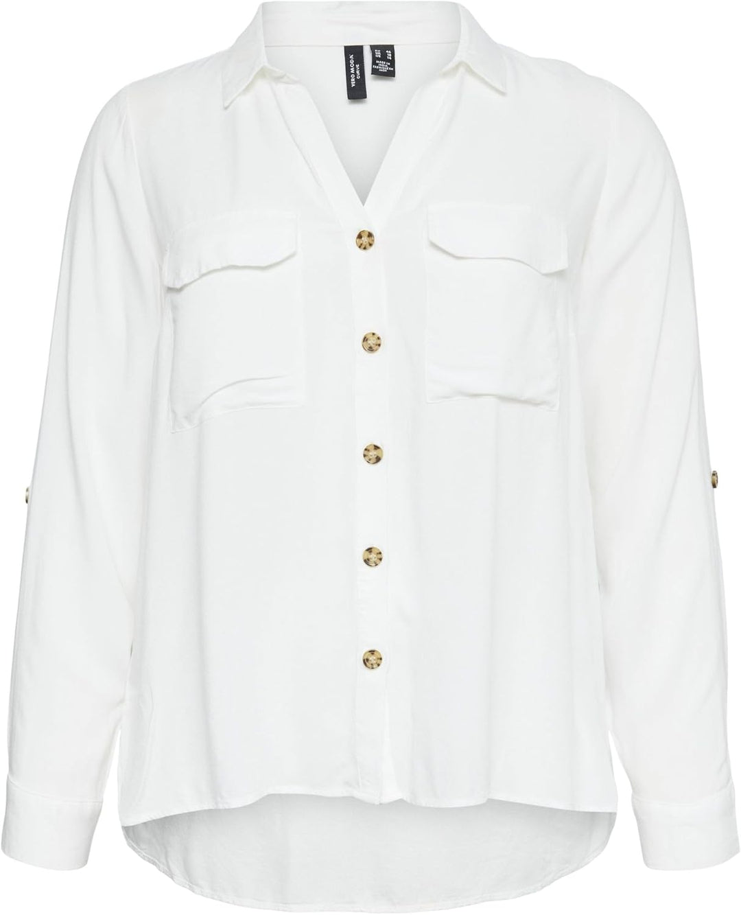 Vero Moda Female Hemd VMCBUMPY Hemd 44 Grosse Grössen Snow White, 44 Gro&#xDF;e Gr&#xF6;&#xDF;en Sno