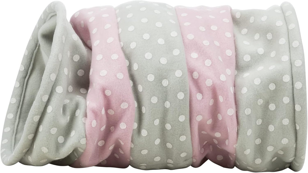 Trixie 4291 Spieltunnel, Fleece, ø 25 × 50 cm, grau/rosa (Packung mit 2) 1 Stück (2er Pack), 1 Stück