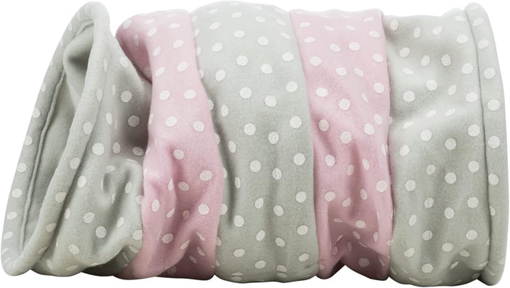 Trixie 4291 Spieltunnel, Fleece, ø 25 × 50 cm, grau/rosa (Packung mit 2) 1 Stück (2er Pack), 1 Stück