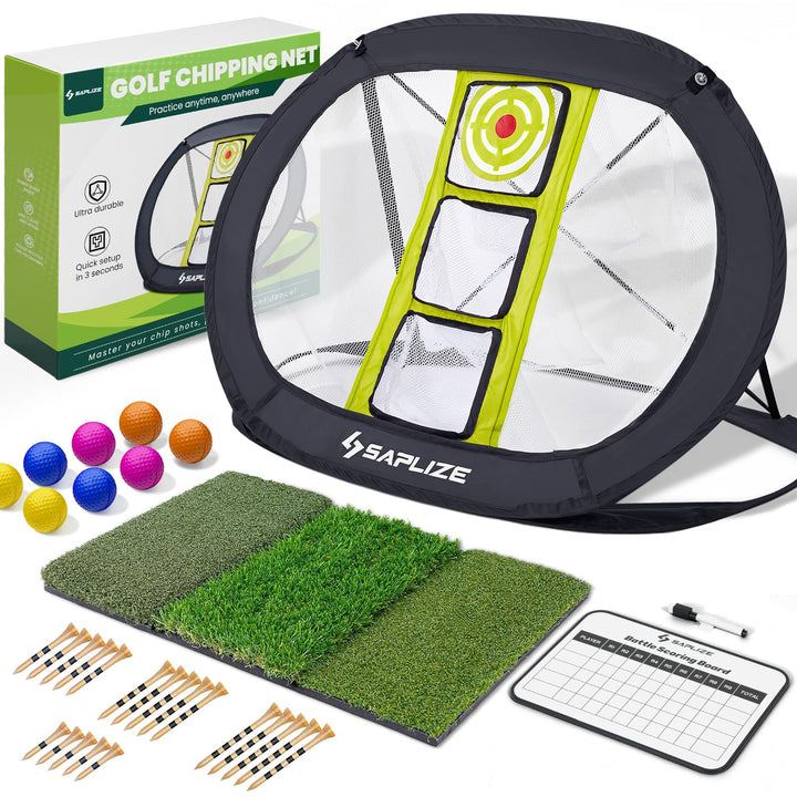 SAPLIZE Ultra-stabiles Golf Chipping Net, Indoor/Outdoor Golfziel Zubehör für Hinterhof Genauigkeit