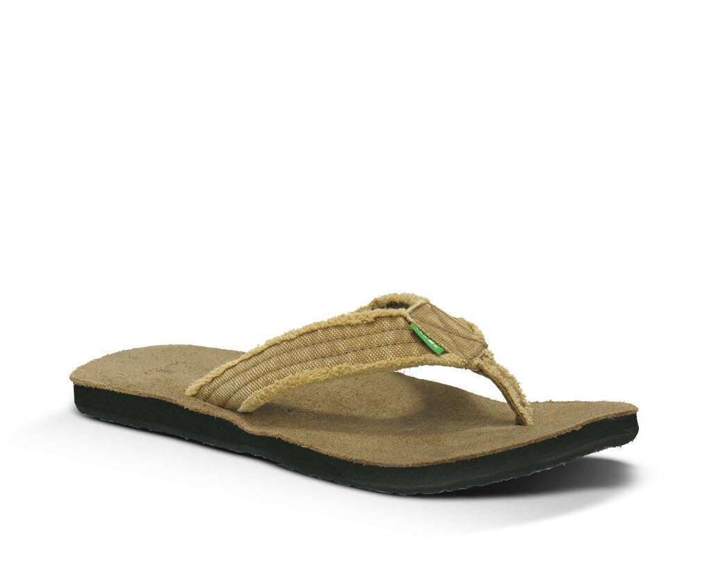 Sanuk Herren Fraid So Zehentrenner, Beige Natural