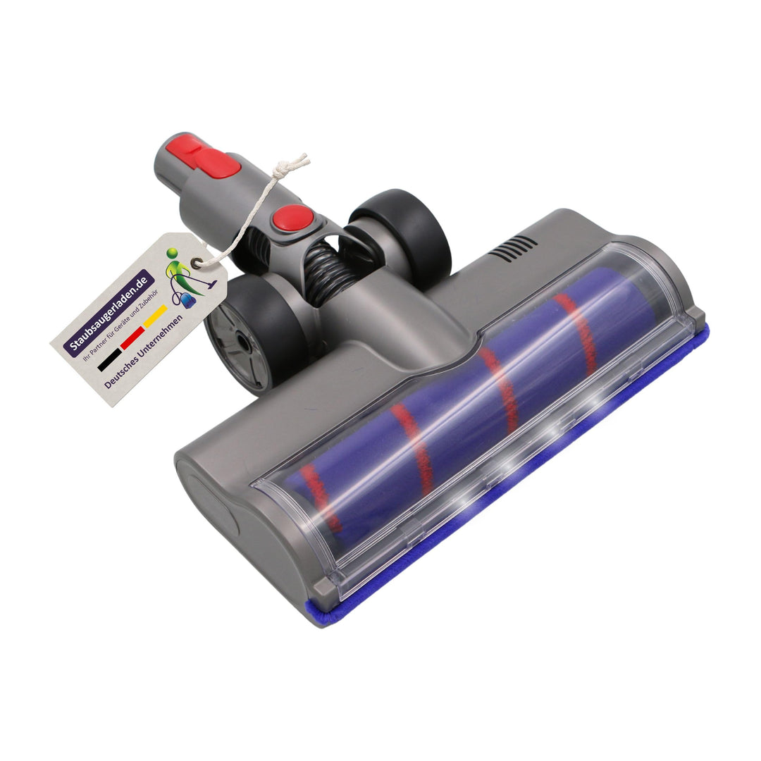 Hochwertige Elektrobürste mit Softwalzen, LED-Beleuchtung & Möbelschutzband kompatibel mit Dyson V7,
