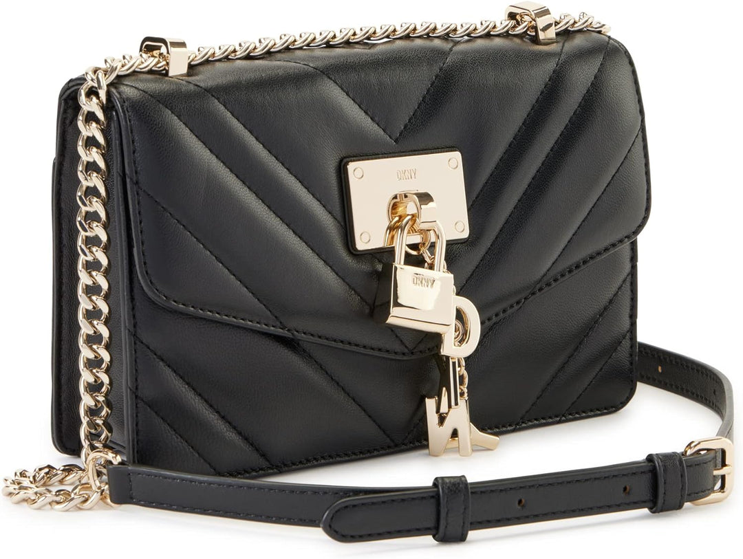 DKNY Damen Dkny Women's Dkny Womens Shoulder Bag, Bgd - Blk/Gold, Einheitsgrösse EU