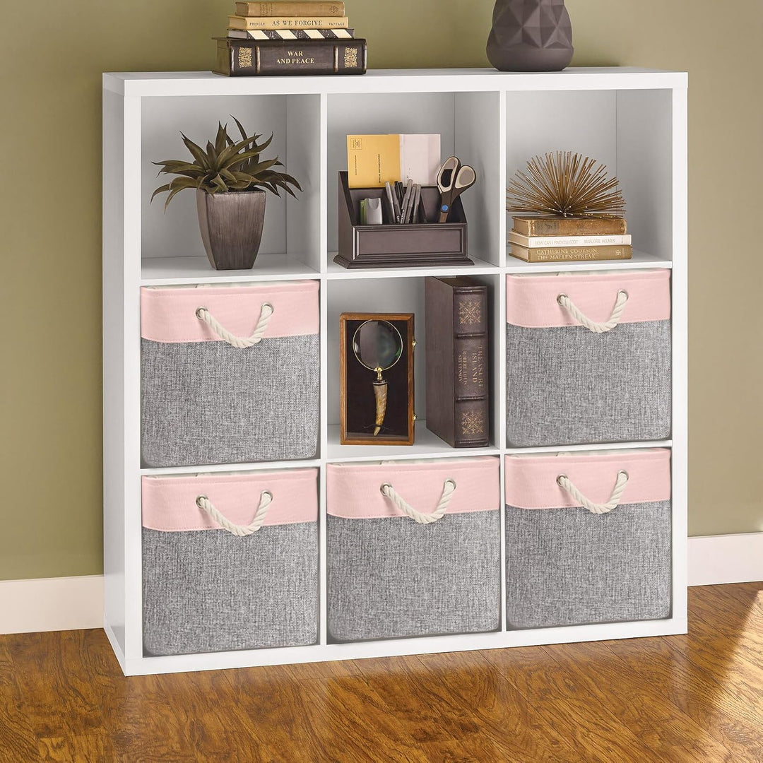 Mangata Aufbewahrungsbox,(25x25x25cm) Aufbewahrungskorb Stoff, Box in Würfel für Schrank, Regal, und