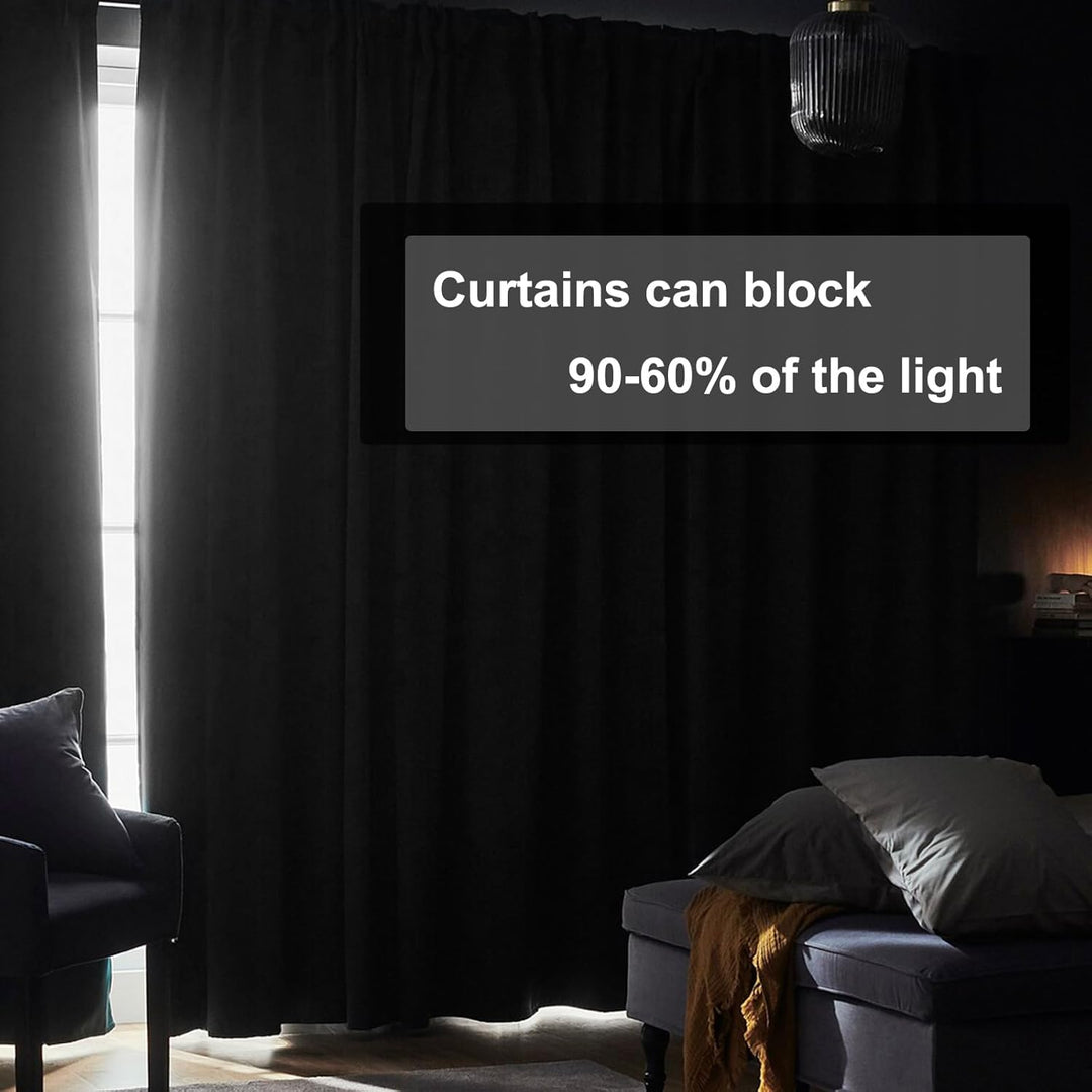 JIUZHEN Blickdicht Vorhänge Gardinen Ösenvorhang für Schlafzimmer Wohnzimmer,Beige Verdunkelungsvorh