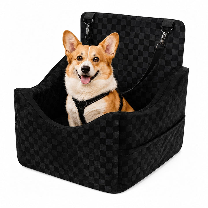 Hundesitz Auto für Kleine und Mittelgrosse Hunde Schwarz, Schwarz