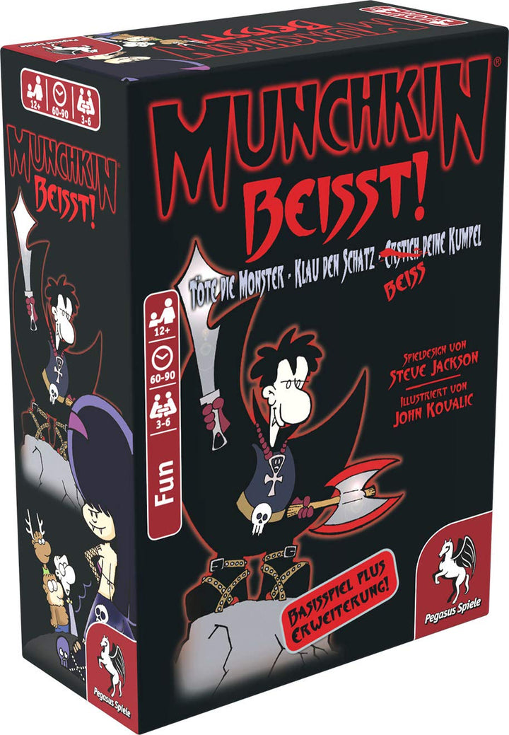 Pegasus Spiele 17155G - Munchkin beisst 1+2