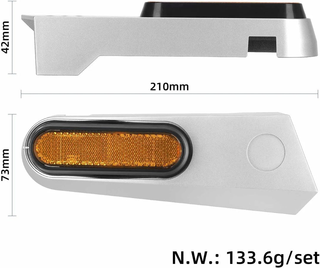 Reflektierende Seitliche Abdeckung mit Schrauben für Xiaomi 5/5Pro/5Max/5Plus Elektroroller Gelb Ref