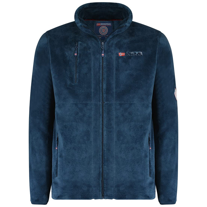 UPLOAD - Geographical Norways Herren Fleece Marineblau Grösse S, marineblau, Small-Medium