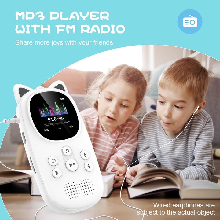 32GB MP3-Player mit Bluetooth 5.0, Oilsky Kinder MP3 Player mit Kopfhörer, 750mAh Tragbarem Sport Mp