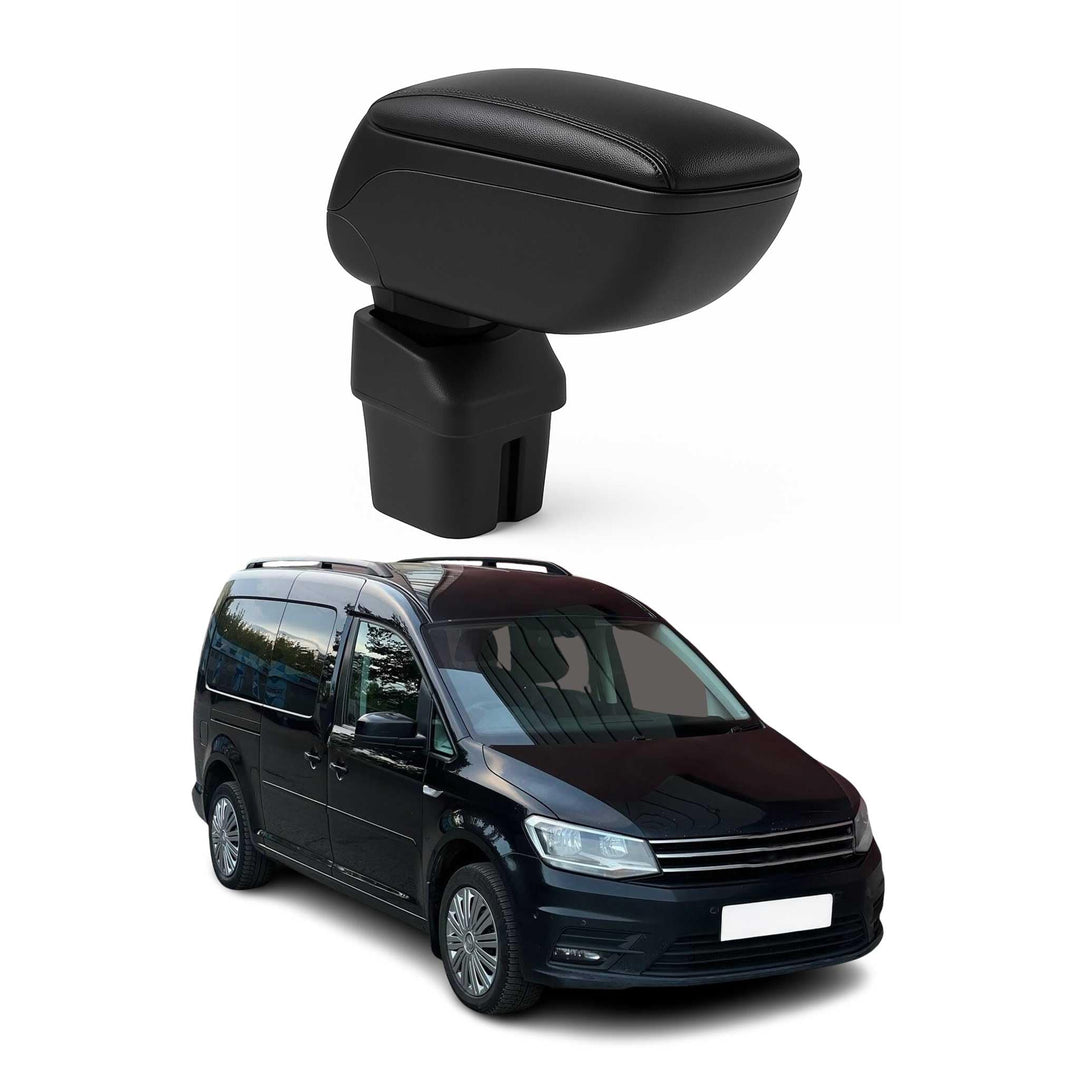 Mittelarmlehne Armlehne kompatibel mit VW Caddy IV 2015-2020 Mittelkonsole Schwarz 1x