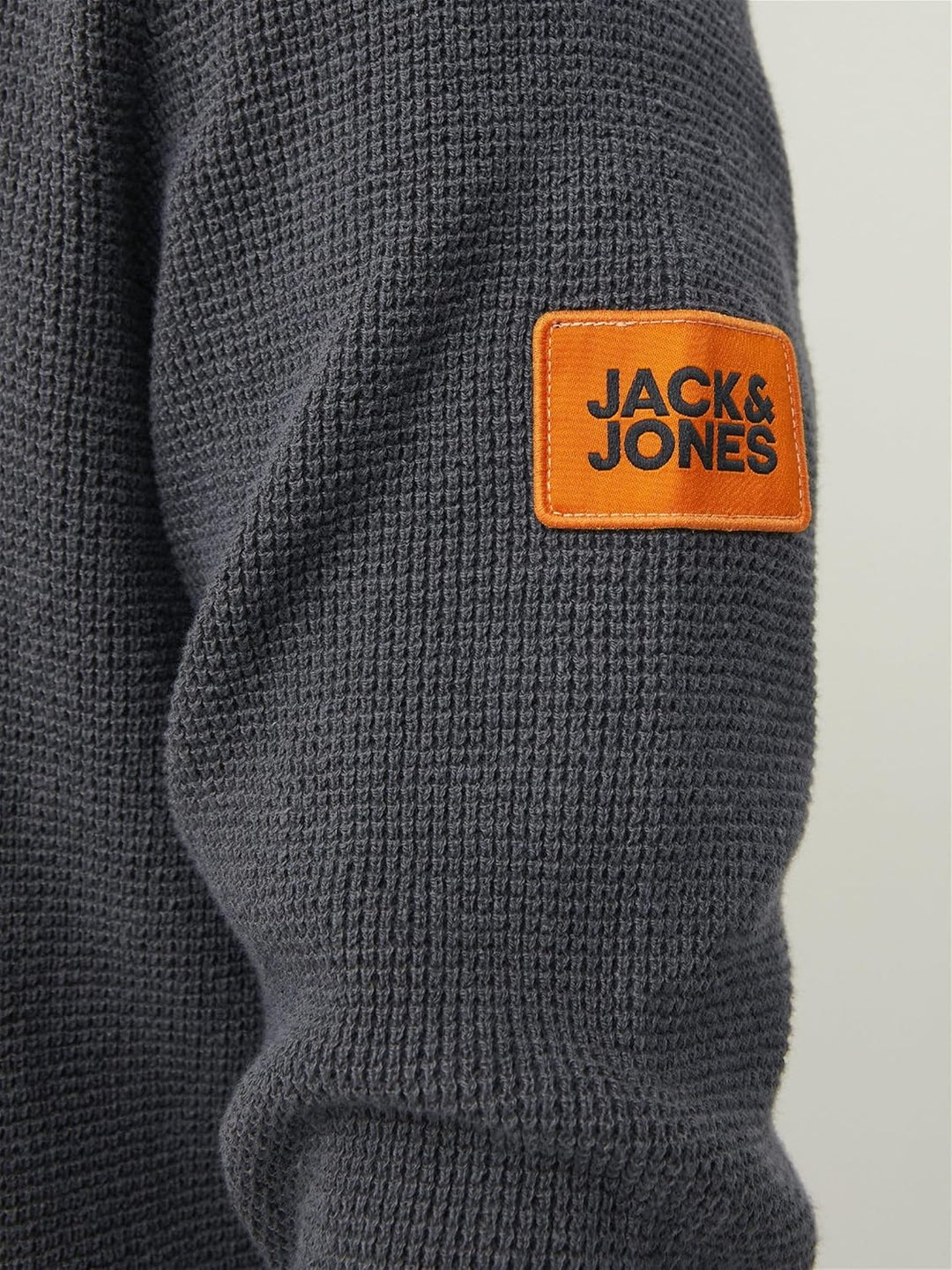 JACK & JONES Male Rollkragenpullover Einfarbig Rollkragenpullover L Grau, L Grau