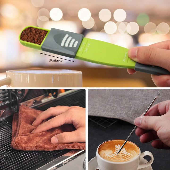 51mm Kaffee Tamper Set,27pcs Espresso Tamper Set,Kaffee-Tamper aus Edelstahl Enthält Espresso Kaffee