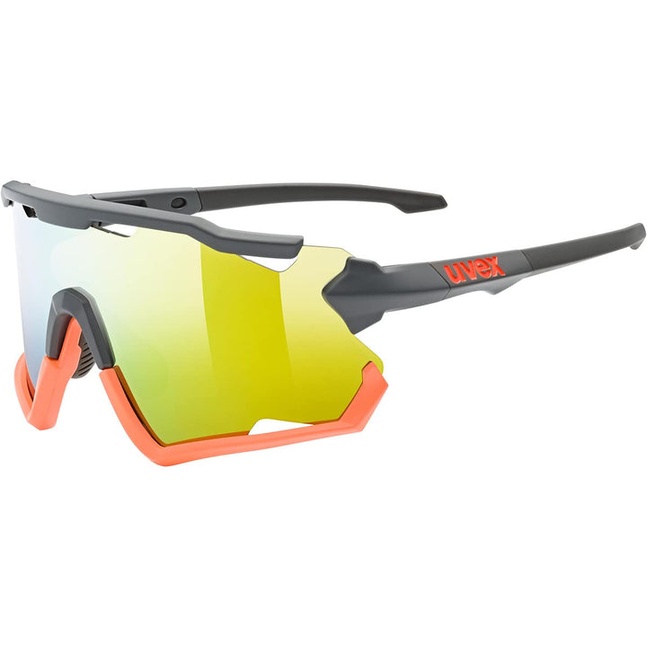 uvex Unisex Sportstyle 228 Sportbrille (1er Pack) Einheitsgrösse grey mat orange/orange, Einheitsgrö